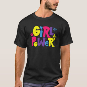 女の子グループと子供の幼児の力のための女の子Pwr Tシャツ