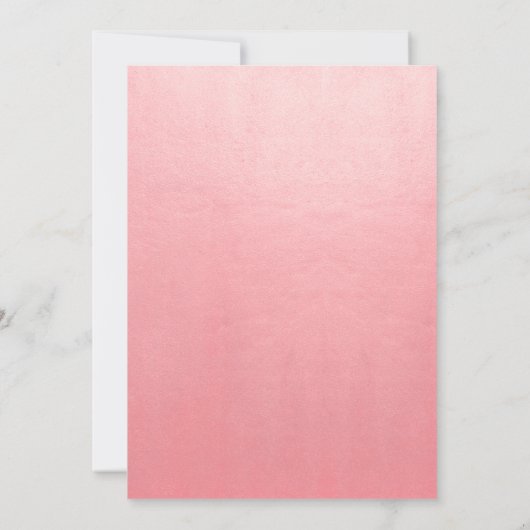 女の子サファリジャングルの動物のベビーシャワー 招待状 (裏面)