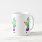 女の子サボテン水の色マグカップ コーヒーマグカップ (正面右)