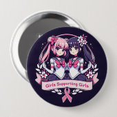 女の子サポート 缶バッジ (正面&裏面)