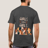 女の子サポート Tシャツ (裏面)