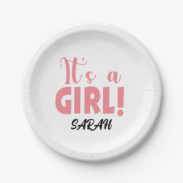 女の子サラだ ペーパープレート