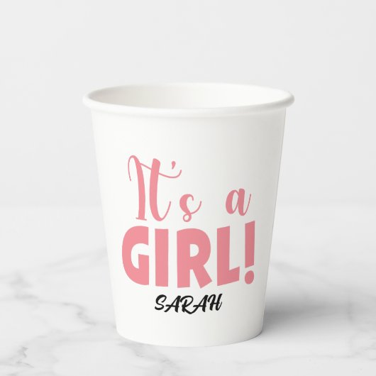 女の子サラだ 紙コップ (裏面)