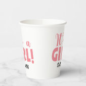 女の子サラだ 紙コップ (左)