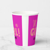 女の子サラだ 紙コップ (右)