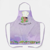 女の子シェフがアフリカ系アメリカ人女性のキッチンを支配する エプロン (正面)