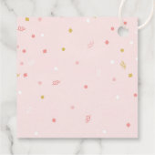 女の子シャワーメッセージカードピンク風船 フェイバータグ (裏面)