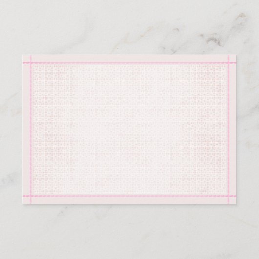 女の子シャワー用ベビーかわいいブラウンベアの本 エンクロージャーカード (裏面)