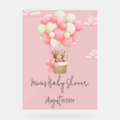 女の子シャワー アクリルサイン (正面)