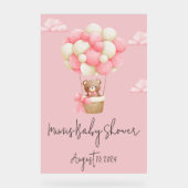 女の子シャワー アクリルサイン (正面)