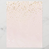 女の子シンプル象バルーン赤ちゃんシャワーメニュー (裏面)