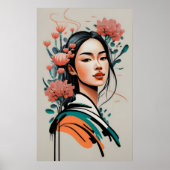 女の子スケッチ ポスター (正面)