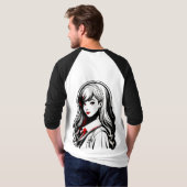 女の子スケッチ Tシャツ (裏面フル)