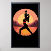 女の子ストレッチ ポスター (正面)