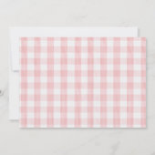 女の子ストロベリーベリー最初の誕生日の写真 サンキューカード (裏面)