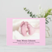 女の子ストーク誕生のお知らせ 招待状 (スタンド正面)