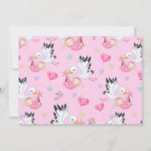 女の子ストーク誕生のお知らせ 招待状 (裏面)