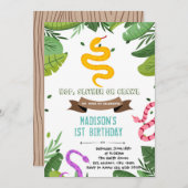 女の子スネークは虫の誘い 招待状 (正面/裏面)