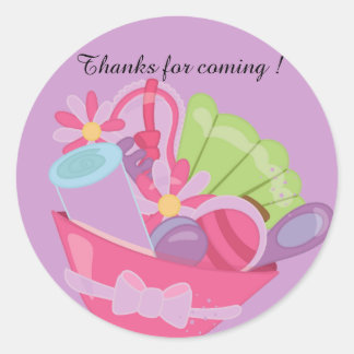 女の子スパシール ラウンドシール