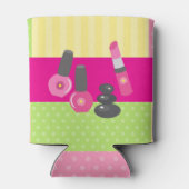 女の子スパバースデーパーティーゲストのお気に入り 缶クーラー (裏面)