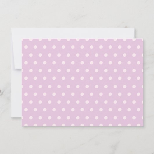 女の子スパパーティー誕生日パーティーの招待 招待状 (裏面)