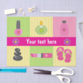 女の子スパ誕生日パーティー 薄葉紙 (クラフト)