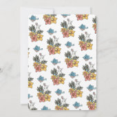 女の子スプリングタイムブランチ赤ちゃんシャワー 招待状 (裏面)