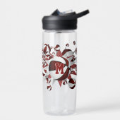 女の子スポーツマルーンバスケットボールの星 ウォーターボトル (左面)