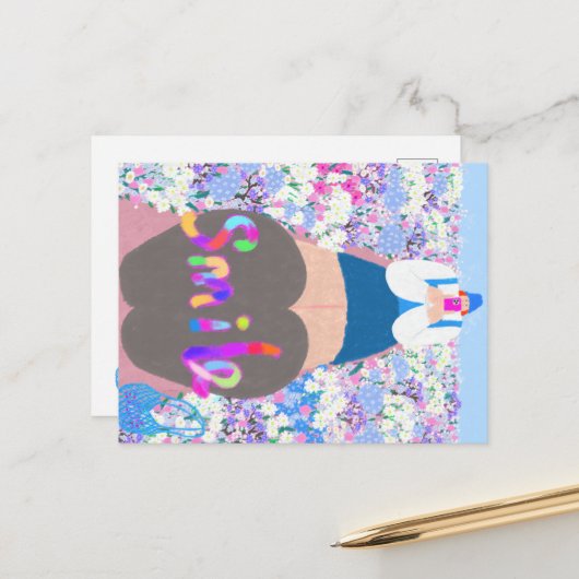 女の子スマイル シーズンポストカード (正面/裏面インサイチュ)