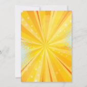 女の子スーパーヒーローベビーシャワー 招待状 (裏面)