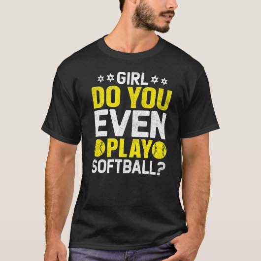 女の子ソフトボール遊コーチまで Tシャツ (正面)