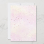 女の子ゾウCovidベビーシャワーBy Mail 招待状 (裏面)