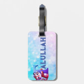 女の子タイガー荷物タグ ラゲッジタグ (裏面縦)