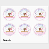 女の子タンブリング誕生日の好意の体操 ラウンドシール (シート)