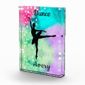 女の子ダンスウォーター色と浮きハート フォトブロック (右)