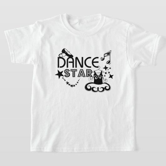 女の子ダンススター Tシャツ (レイダウン)