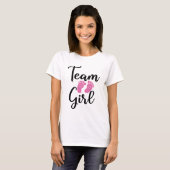 女の子チーム 性別発表パーティー Tシャツ (正面フル)