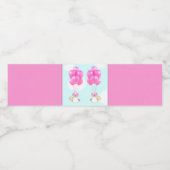 女の子ツインズベビーシャワー ペットボトルラベル (シングルラベル)