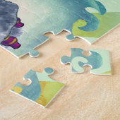 女の子ナースと犬 ジグソーパズル (側面)