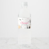 女の子ハロウィーンリトルブベビーシャワー ペットボトルラベル (正面)