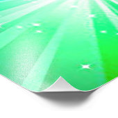 女の子ハンドスタンドポーズと体操レインボーバースト フォトプリント            (角)