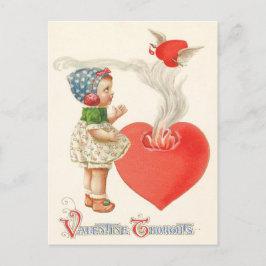女の子ハートウィングスアローファイア ポストカード
