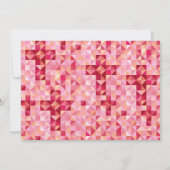 女の子バプテスマベビー献身最初の聖餐式 招待状 (裏面)