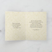 女の子バプテスマヴァージンマリアと聖キリストの子 –  カード (内部)