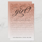 女の子バラ金ゴールドグラデーショングリッターアドバイス (正面/裏面)