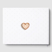 女の子バラ金ゴールド台本バルーンレターベビー ゲストブック (裏面)