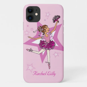 女の子バレリーナのダークヘア iPhone 11 ケース