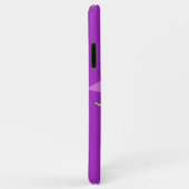 女の子バレリーナ紫色の赤毛名ケース Case-Mate iPhoneケース (裏面/右)