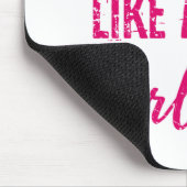 女の子バレーボール選手の女性女子のようにヒット マウスパッド (コーナー)