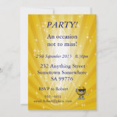 女の子バンドとの60th Birthday Party招待 招待状 (裏面)